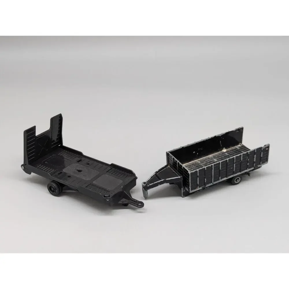 Ertl Farm Diecast Horse Trailer + Plastic Flatbed + Farm Animals Lot